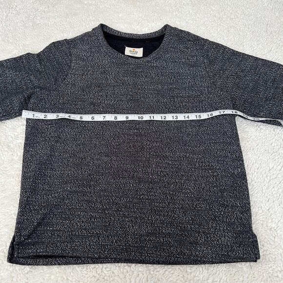 Marine Layer Chill Textured Sweatshirt Anthracite Gray Womens Sz XS - Picture 4 of 7